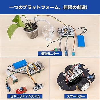 Amazon.co.jp: SunFounder ロボット HAT 拡張ボード、Raspberry